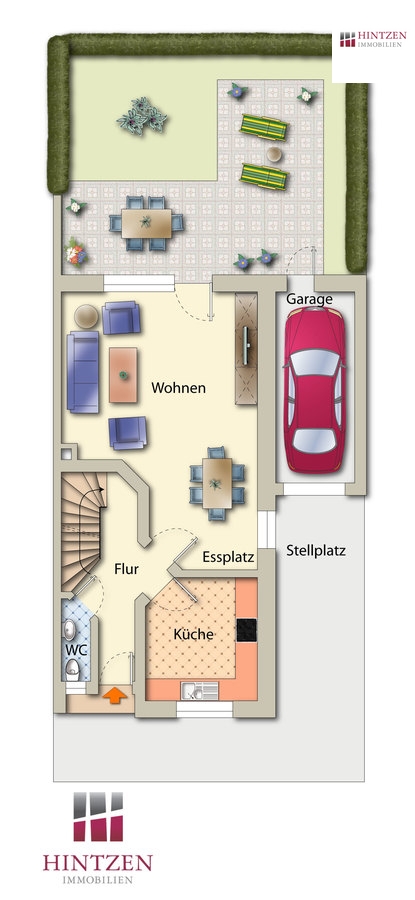 Grundriss EG Einfamilienhaus Grevenbroich