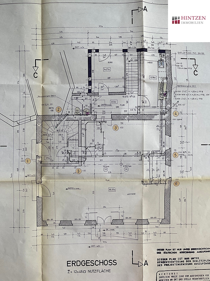 Grundriss Erdgeschoss Mehrfamilienhaus Grevenbroich