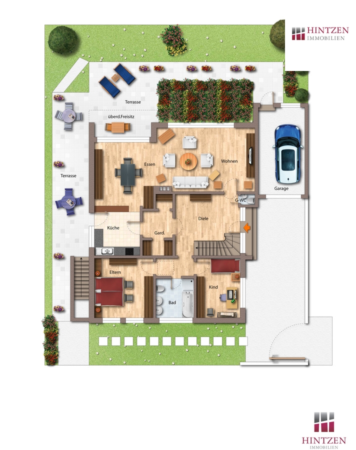 Grundriss EG Bungalow Grevenbroich