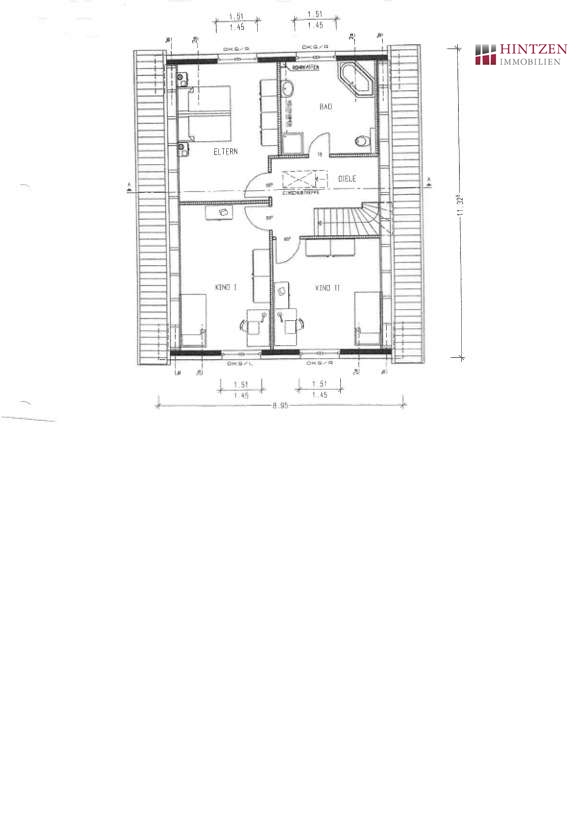 Grundriss Obergschoss Einfamilienhaus Grevenbroich