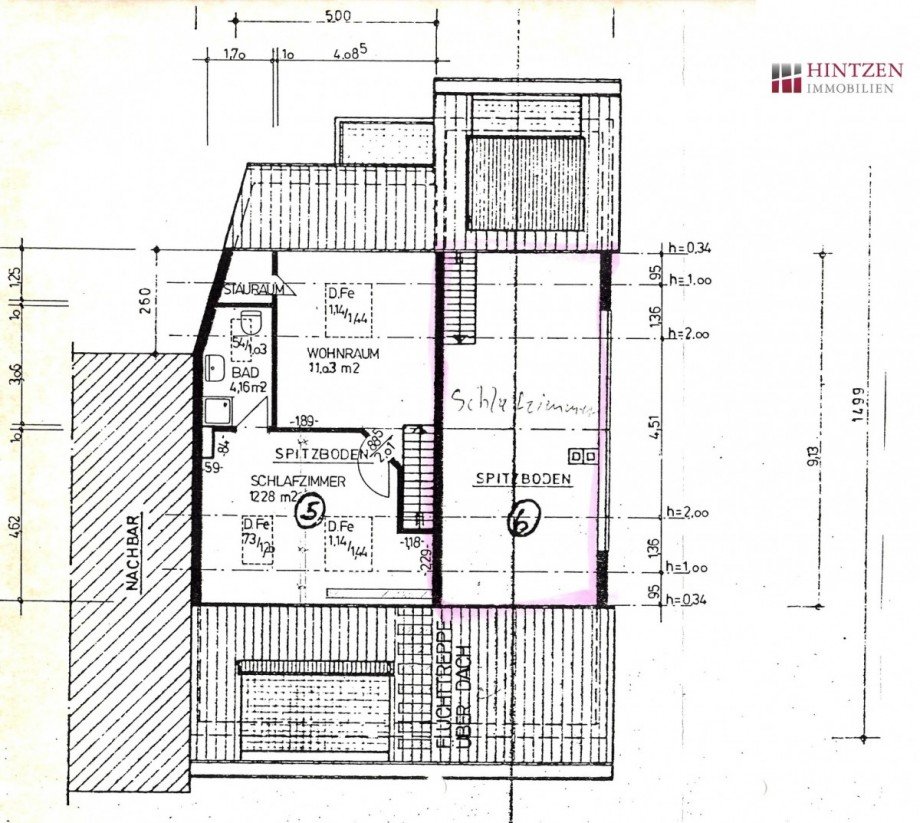 Grundriss Nr.6 Maisonettewohnung Grevenbroich