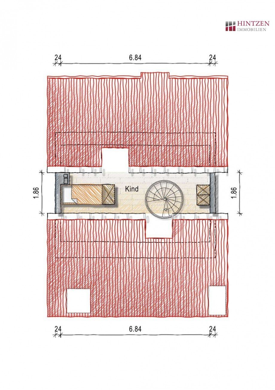 Grundriss DG Dachgeschosswohnung Grevenbroich