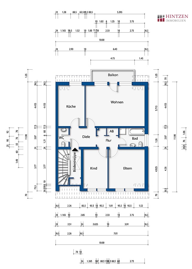 Grundriss Wohnung Dachgeschosswohnung Grevenbroich