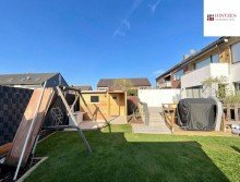 Garten (Wohnung EG) Zweifamilienhaus mit zwei Garagen nahe dem Rhein in Dormagen / St�rzelberg.