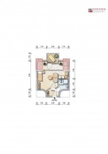 Grundriss Vermietete Dachgeschosswohung mit Balkon und Stellplatz in zentraler Lage von Grevenbroich / Elsen