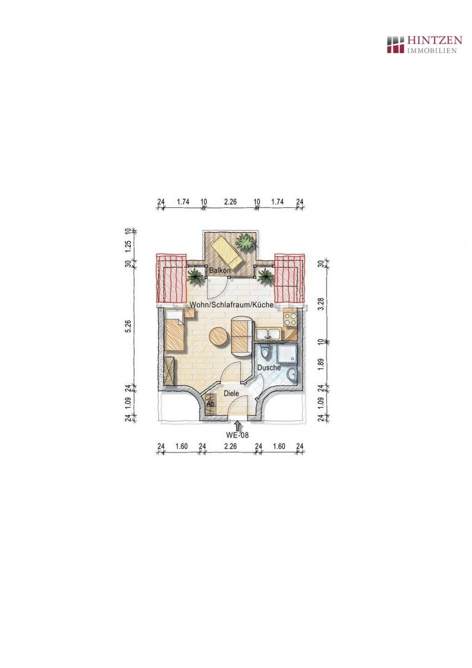 Grundriss Dachgeschosswohnung Grevenbroich