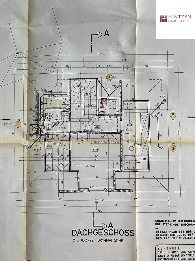 Grundriss Dachgeschoss Mehrfamilienhaus Grevenbroich
