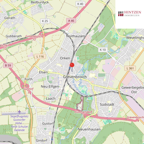 Makro Lage Mehrfamilienhaus Grevenbroich