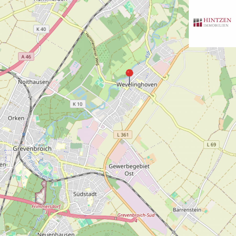 Makro-Standort Einfamilienhaus Grevenbroich