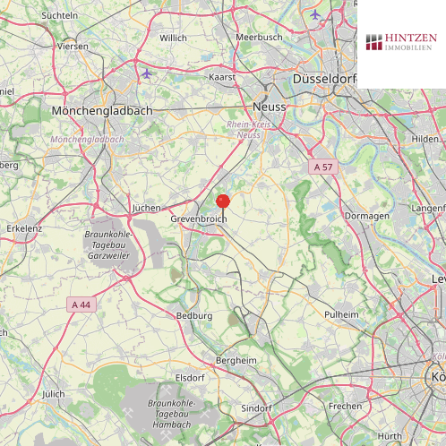 Makro-Lage Halle Grevenbroich