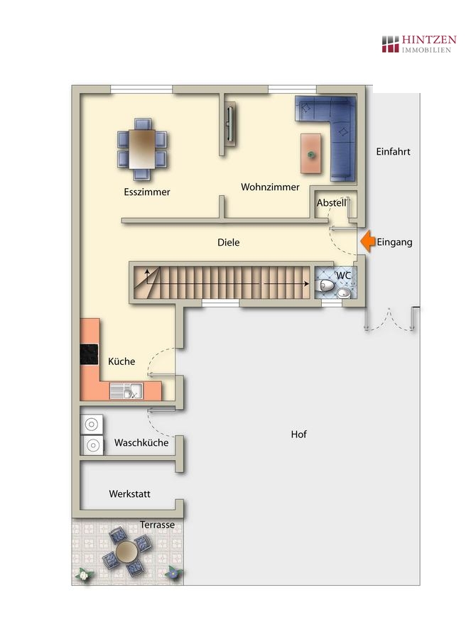 Grundriss EG Einfamilienhaus Grevenbroich