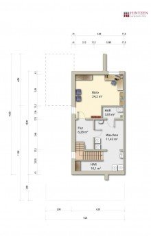 Grundriss Kellergeschoss Einfamilienhaus in gehobener Wohnlage von Bedburdyck